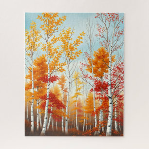 Autumn Birch Trees Puzzle