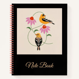 Autumn Bird Folk Art Notizbuch