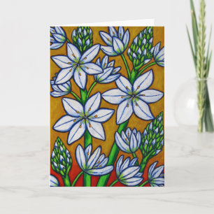 Autumn Bloom Yellow Greycard Karte