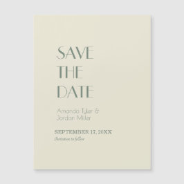 Autumn Boho Deko | Cream Save the Date Magnet