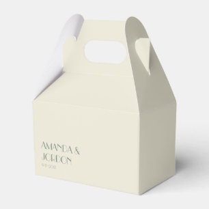 Autumn Boho Deko Creme Gable Favor Box Geschenkschachtel