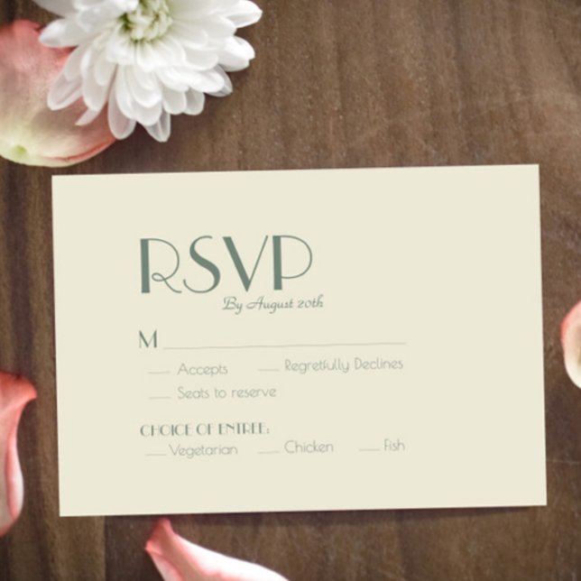 Autumn Boho Deko | Cremeverheiratete Mahlzeit RSVP Karte (Von Creator hochgeladen)