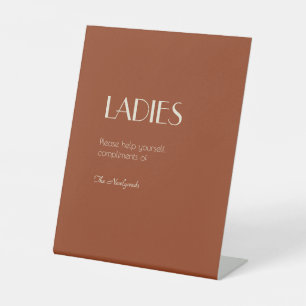 Autumn Boho Deko   Rust Ladys Badezimmer Sockelschild