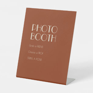 Autumn Boho Deko Rust Wedding Foto Booth Sockelschild