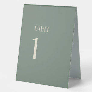 Autumn Boho Deko Sage Green Tischnummer Zelt Zeich Tischaufsteller