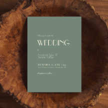 Autumn Boho Deko | Sage Green Wedding Einladung