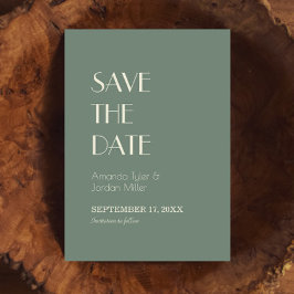 Autumn Boho Deko | Sage Green Wedding Save The Date
