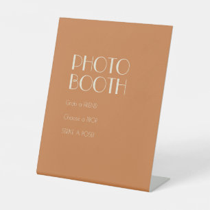 Autumn Boho Deko   Terracotta Wedding Foto Booth Sockelschild
