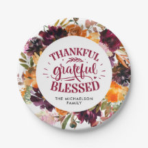 Autumn Boho Personalisiert Floral Erntedank