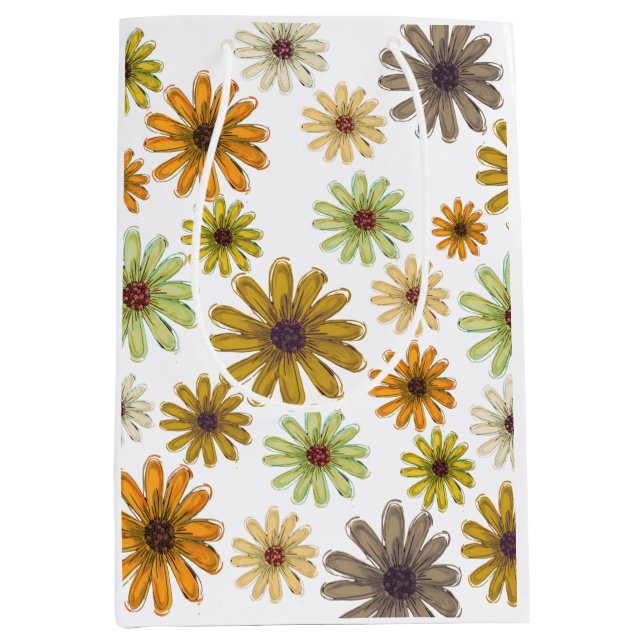 Autumn Bouquet Geschenktasche Mittlere Geschenktüte (Vorderseite)