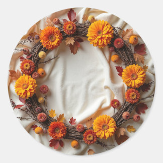 Autumn Bridal Wreath Aufkleber