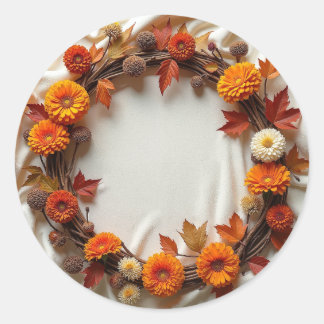 Autumn Bridal Wreath Aufkleber