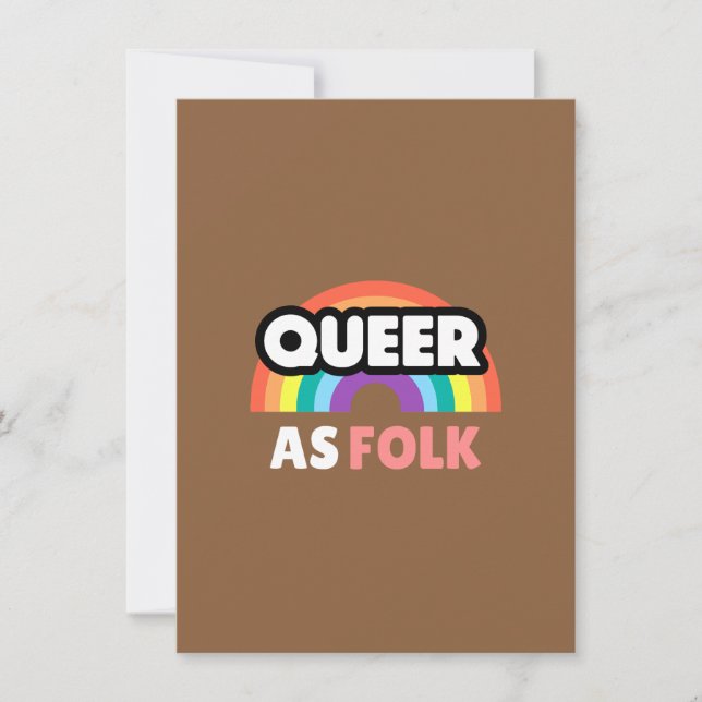 Autumn Brown Wallpaper | Rustic Minimalist Design Dankeskarte (Vorderseite)