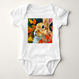 Autumn Bunny Baby Strampler