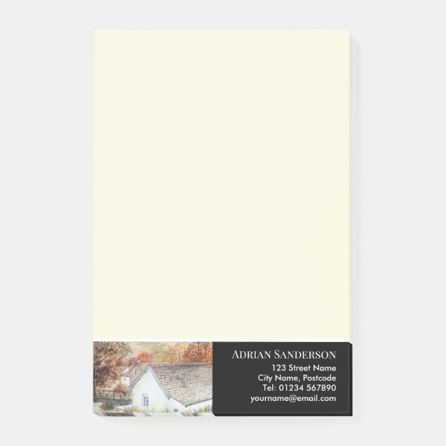 Autumn Buttermere Village Lake District England Post-it Klebezettel (Vorderseite)