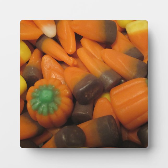 Autumn Candy Corn Plaque Fotoplatte (Vorderseite)