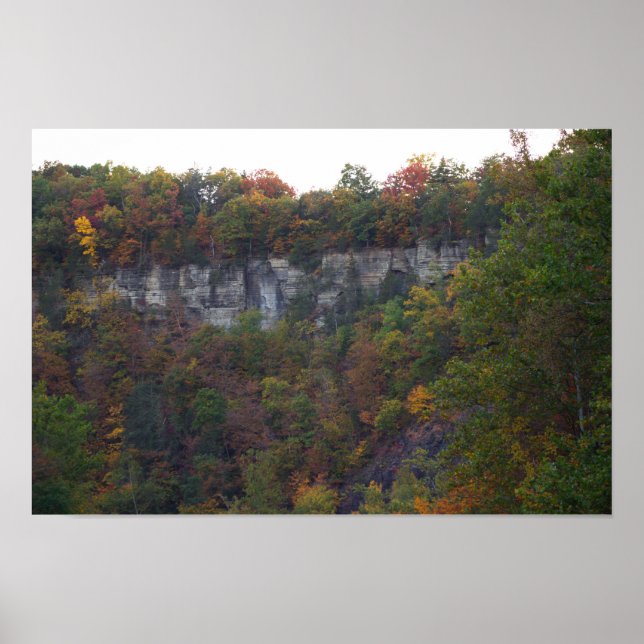 Autumn Cliffside Foto Poster (Vorne)
