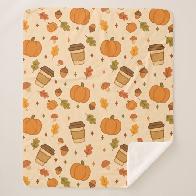 Autumn Coffee Sherpadecke (Vorderseite)