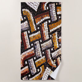 Autumn Colored Roman Mosaic Strandtuch