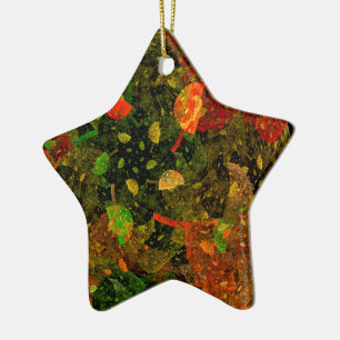 Autumn colorful decorative design keramik ornament