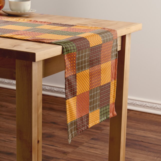 Autumn Comfort Quilt Kurzer Tischläufer (Beispiel)
