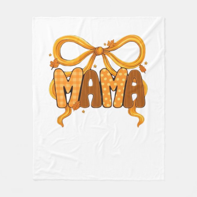 Autumn Coquette Mama - Cosy Fall Aesthetic with Bo Fleecedecke (Vorderseite)