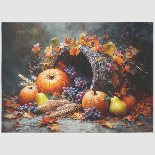 Autumn Cornucopia Decoupage Seidenpapier (Vorderseite)
