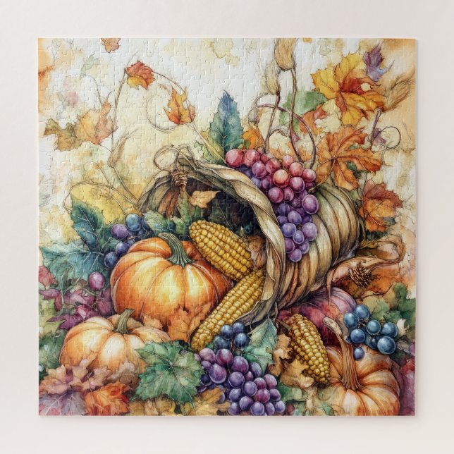 Autumn Cornucopia Jigsaw Puzzle (Vertikal)