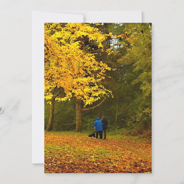 autumn couple einladung (Vorderseite)