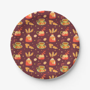 Autumn Cozy Pumpkin Gewürz Pappteller