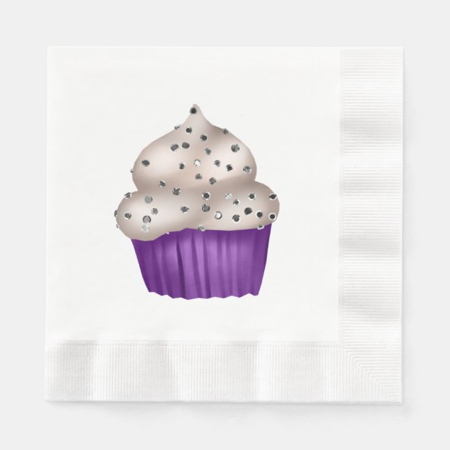 Autumn Cupcake Paper Napkin Serviette (Vorderseite)