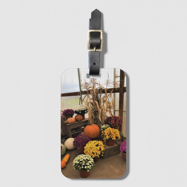 Autumn Decor Gepäckanhänger (Vorderseite Vertikal)