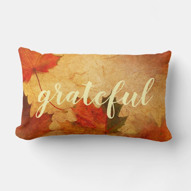Autumn Erntedank Holiday Custom Lendenkissen (Vorderseite)