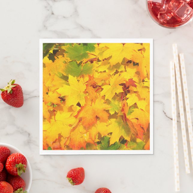 Autumn Escapes Standard Luncheon Paper Napkin Serviette (Beispiel)