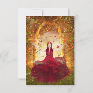 Autumn Fairy Dankeskarte