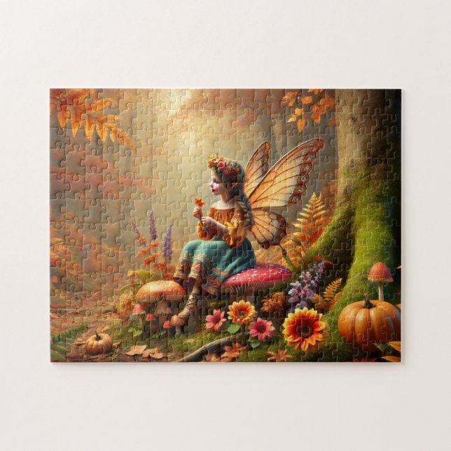 Autumn Fairy Enchanted Pumpkin Forest (Horizontal)