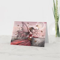 Autumn Fairy Greeting Card von Molly Harrison