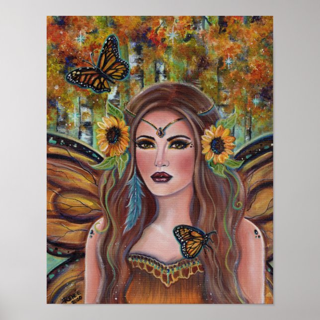 Autumn Fairy Queen von Renee Lavoie Poster (Vorne)