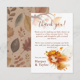 Autumn Fairy Woodland Dankeskarte