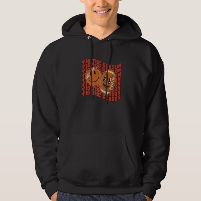 Autumn Fall This The Season Family Football Thanks Hoodie (Vorderseite)