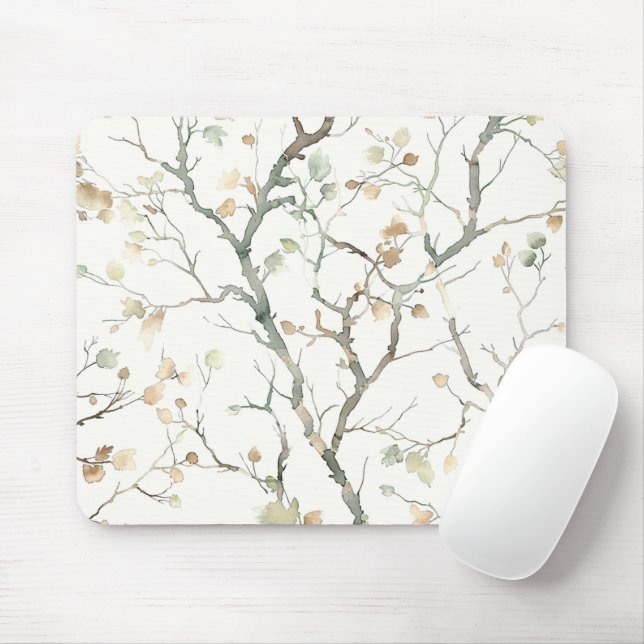 Autumn Fall Tree Leaves Mousepad (Mit Mouse)