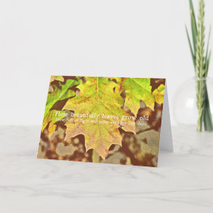 AUTUMN FARBPALETTE Grußkarte Dankeskarte
