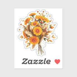 Autumn Floral Bouquet Aufkleber