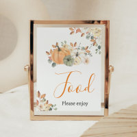 Autumn Floral Pumpkin Baby Shooting Food