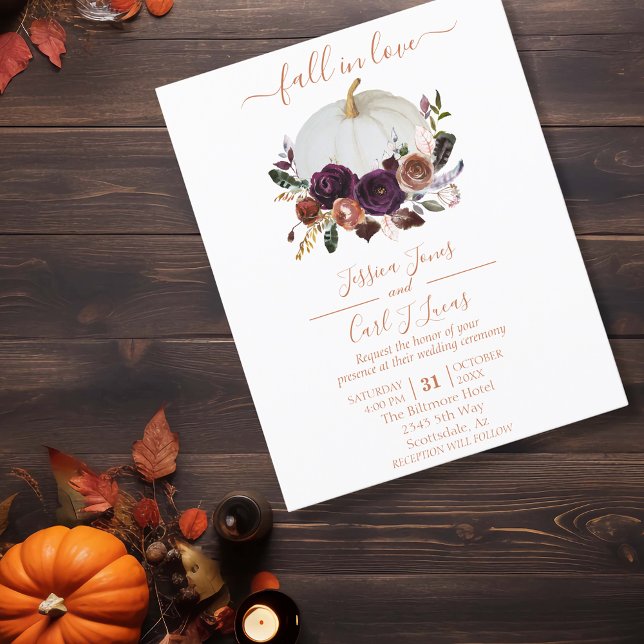 Autumn Floral Pumpkin Boho Wedding Fall (Von Creator hochgeladen)