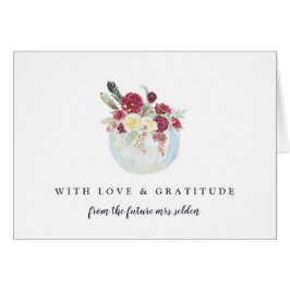 Autumn Floral Pumpkin Personalisiert Danke