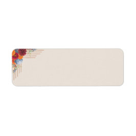 Autumn Floral Return Address Label
