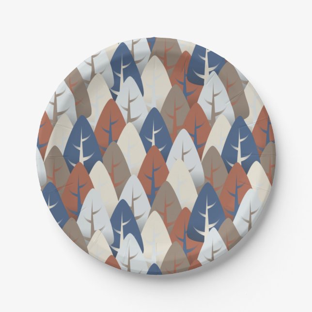 Autumn Forest Medley Pappteller (Vorderseite)