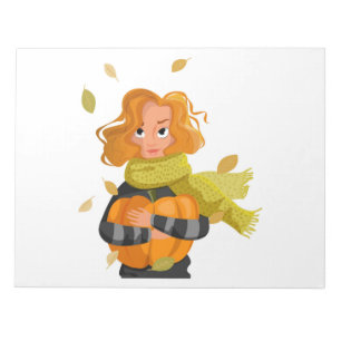 AUTUMN FRAU NOTIZBLOCK