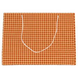 Autumn Gingham Erntedank Große Geschenktüte